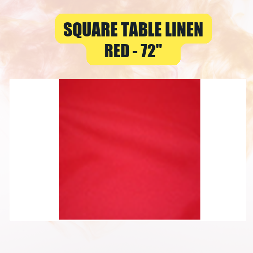 Square Table Linen, 72" | Elegant Event Tablecloth in 40+ Colors - Image 39