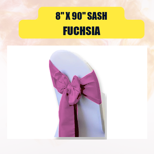 Sash 8" x 90" | Chair Sash Linen for Weddings & Events - Image 20