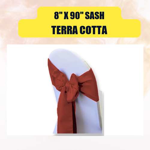Sash 8" x 90" | Chair Sash Linen for Weddings & Events - Image 49