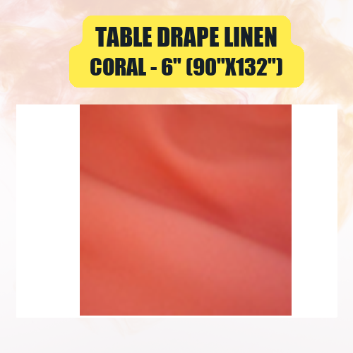 Table Drape Linen 6" (90"x132") | Floor-Length Banquet Table Linen - Image 14