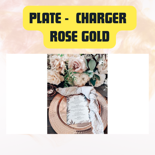 Charger Plate Rose Gold | Elegant Decorative Dinner Plate - Image 4
