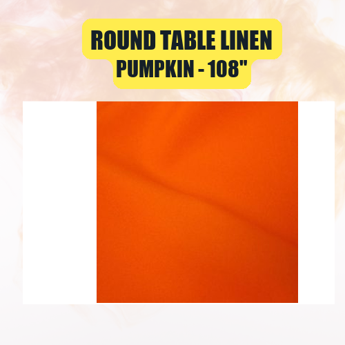 Round Table Linen 108" | Floor-Length Fit for 48" Round Tables | 40+ Color Options - Image 37