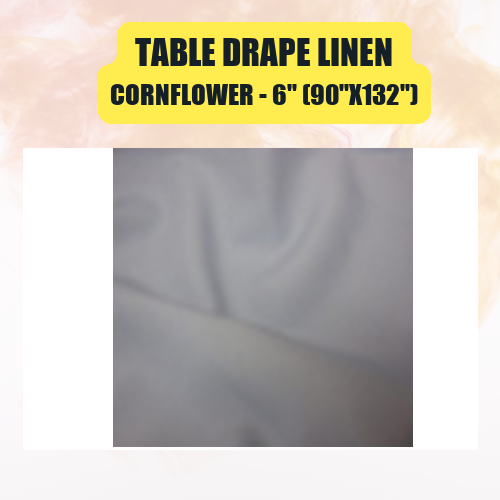 Table Drape Linen 6" (90"x132") | Floor-Length Banquet Table Linen - Image 15