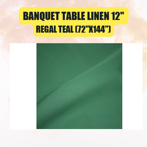 Banquet Table Linen 12" (60" x 120") | Premium Tablecloth for Events & Weddings | 40+ Colors Available - Image 42