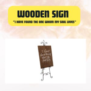 Wooden Wedding Sign –...