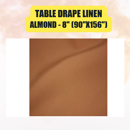 Table Drape Linen, 8" (90"x156")