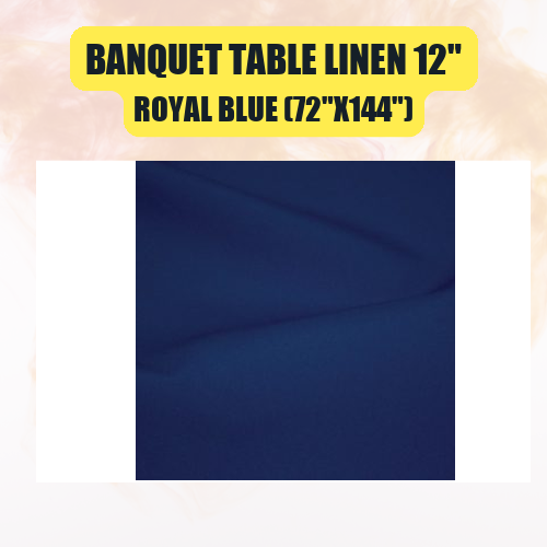 Banquet Table Linen 12" (60" x 120") | Premium Tablecloth for Events & Weddings | 40+ Colors Available - Image 43