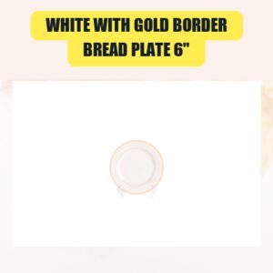 White with Gold Border,...