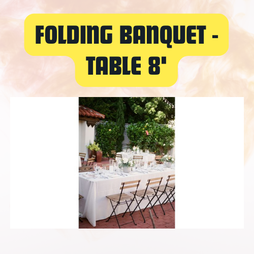 Folding Banquet Table Rectangle - Image 3