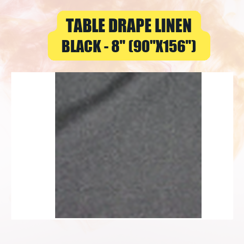 Table Drape Linen, 8" (90"x156") - Image 3