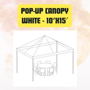 White Vinyl Pop-Up Canopy...