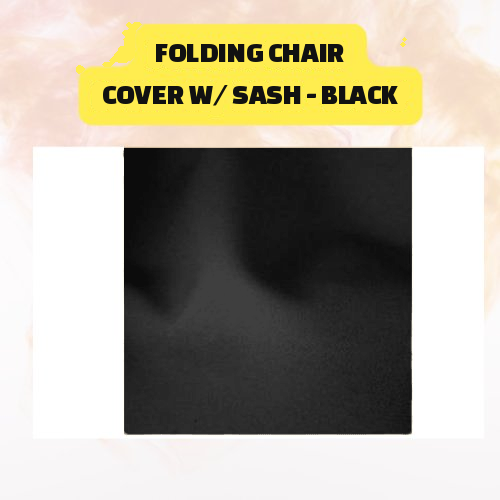 Folding Chair Cover with Sash – Elegant Event Chair Cover (Multiple Colors) - Image 4
