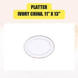 Platter, Ivory China, 11″...