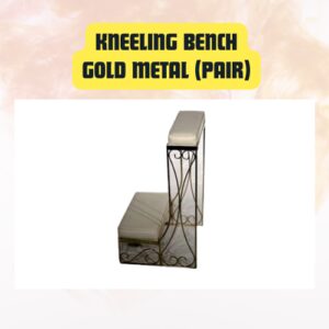 Kneeling Bench, Gold Metal...