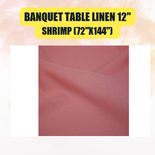 Banquet Table Linen 12" (60" x 120") | Premium Tablecloth for Events & Weddings | 40+ Colors Available - Image 45