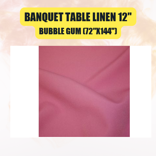 Banquet Table Linen 12" (60" x 120") | Premium Tablecloth for Events & Weddings | 40+ Colors Available - Image 5