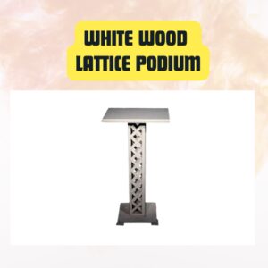 White Wood Lattice Podium...