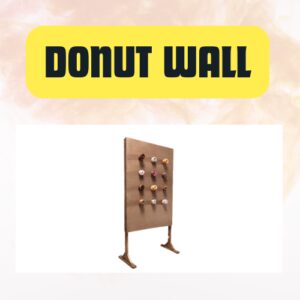 Donut Wall Display Stand for Events & Parties (98” H x 24” W)