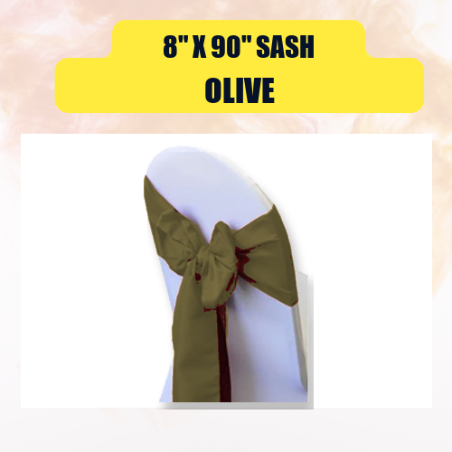 Sash 8" x 90" | Chair Sash Linen for Weddings & Events - Image 32