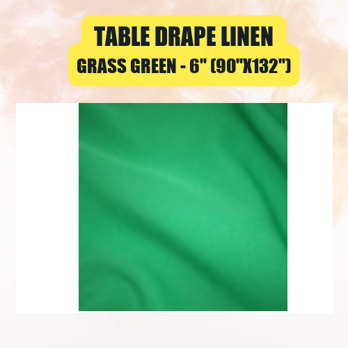 Table Drape Linen 6" (90"x132") | Floor-Length Banquet Table Linen - Image 21