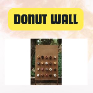 Donut Wall Display Stand for Events & Parties (98” H x 24” W)