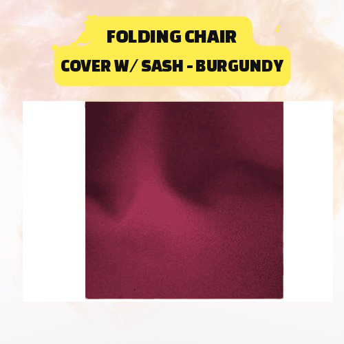 Folding Chair Cover with Sash – Elegant Event Chair Cover (Multiple Colors) - Image 7