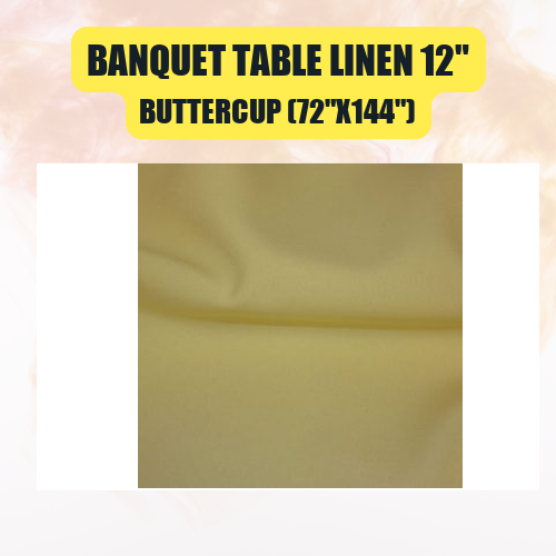 Banquet Table Linen 12" (60" x 120") | Premium Tablecloth for Events & Weddings | 40+ Colors Available - Image 7
