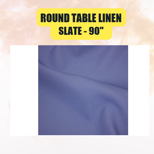Round Table Linen 90" | Premium Event Tablecloth | 40+ Colors Available - Image 47