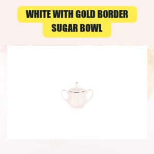 White with Gold Border,...