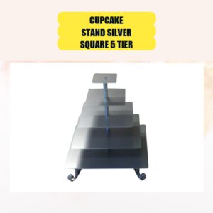Cupcake Stand Silver Square...