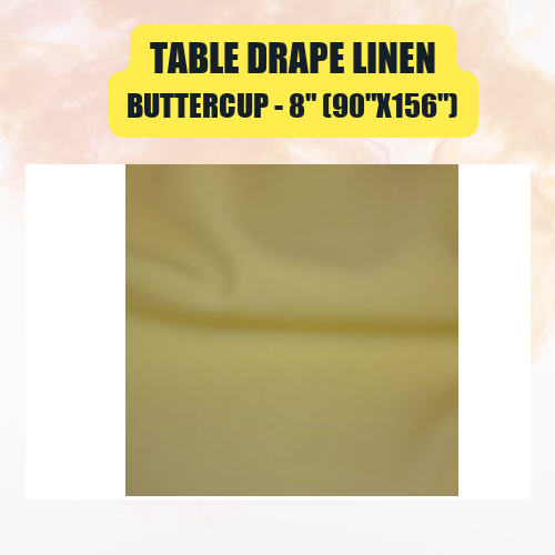 Table Drape Linen, 8" (90"x156") - Image 7