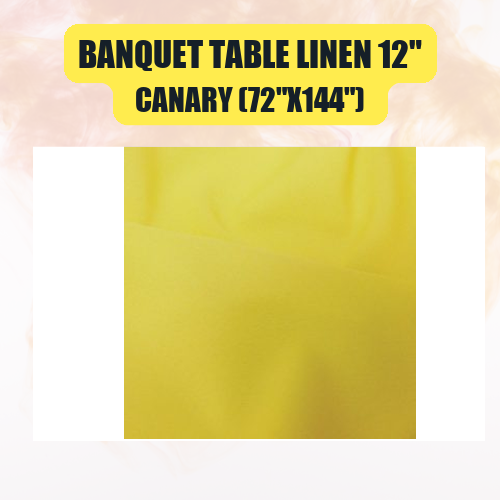 Banquet Table Linen 12" (60" x 120") | Premium Tablecloth for Events & Weddings | 40+ Colors Available - Image 8