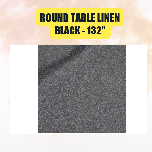 Round Table Linen 132" | Floor-Length Tablecloth for 72" Round Tables - Image 3