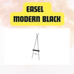 Modern Metal Display Easel Stand – Black or Gold Event Sign Holder