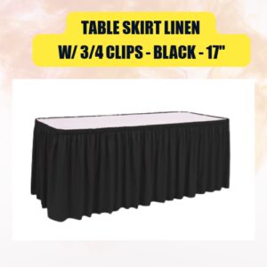 Table Skirt with 3/4...