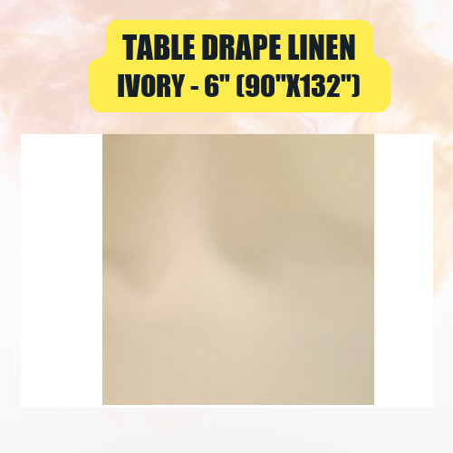 Table Drape Linen 6" (90"x132") | Floor-Length Banquet Table Linen - Image 24