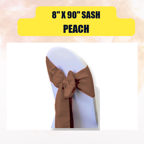 Sash 8" x 90" | Chair Sash Linen for Weddings & Events - Image 34