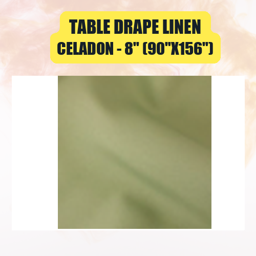 Table Drape Linen, 8" (90"x156") - Image 9