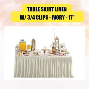 Table Skirt with 3/4...