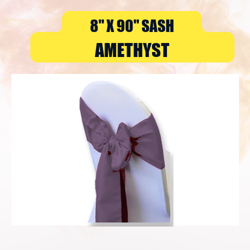 Sash 8" x 90" | Chair Sash Linen for Weddings & Events - Image 3