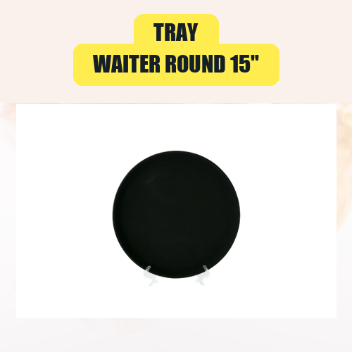 Tray, Waiter Round 15" | Serving Item Rental for Weddings & Events