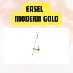 Modern Metal Display Easel Stand – Black or Gold Event Sign Holder