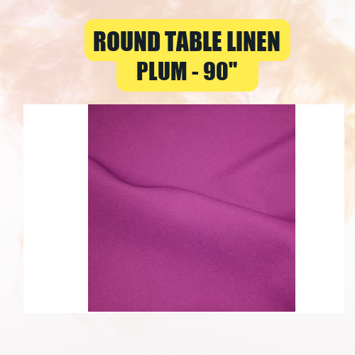 Round Table Linen 90" | Premium Event Tablecloth | 40+ Colors Available - Image 36