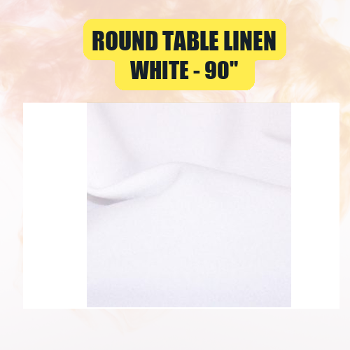 Round Table Linen 90" | Premium Event Tablecloth | 40+ Colors Available - Image 51