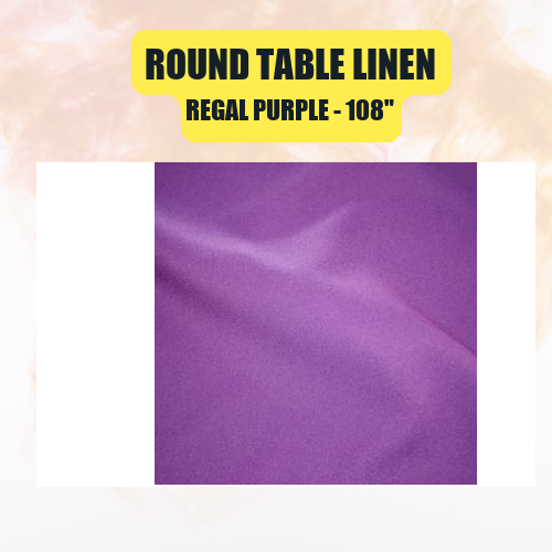 Round Table Linen 108" | Floor-Length Fit for 48" Round Tables | 40+ Color Options - Image 41
