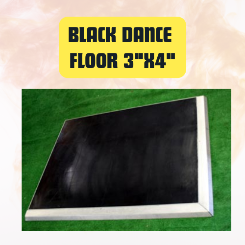 Black Modular Dance Floor | Event & Party Flooring 3’x4’