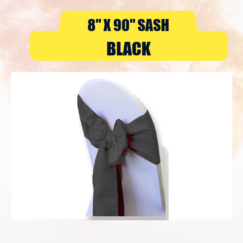 Sash 8" x 90" | Chair Sash Linen for Weddings & Events - Image 4