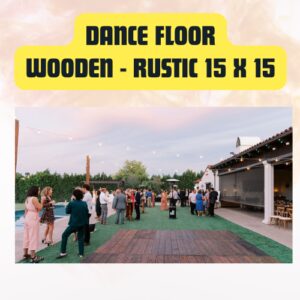 Dance Floor Rustic Wooden...