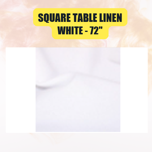 Square Table Linen, 72" | Elegant Event Tablecloth in 40+ Colors - Image 51