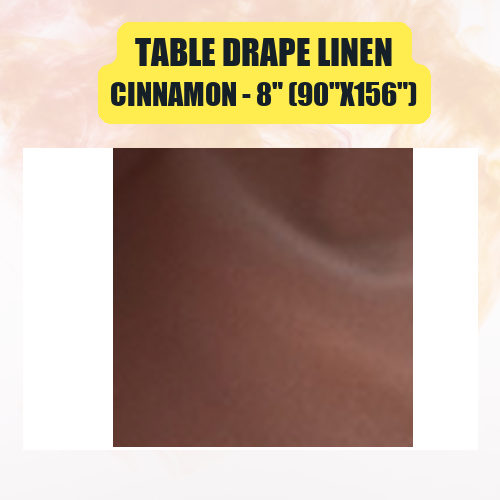 Table Drape Linen, 8" (90"x156") - Image 12